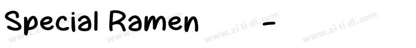 Special Ramen字体下载字体转换